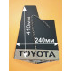 Брызговики TOYOTA шириной 240мм с одной цепочкой