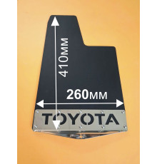Брызговики TOYOTA шириной 260мм с одной цепочкой