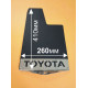 Брызговики TOYOTA шириной 260мм с одной цепочкой